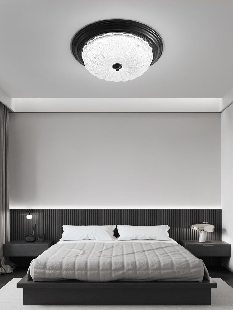 Aurevielle Ceiling Lamp | Crystal Glass & Brass | White