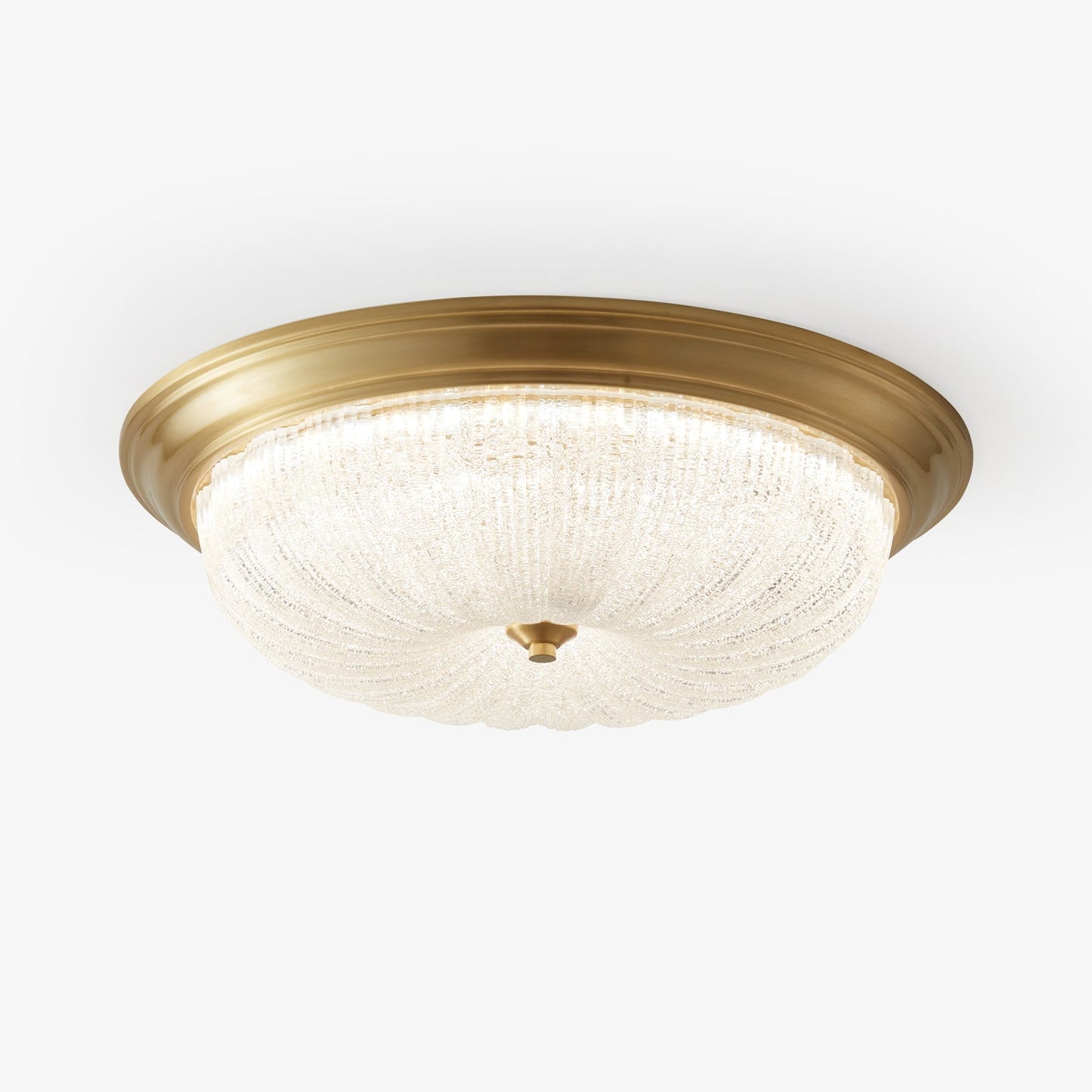 Aurevielle Ceiling Lamp | Crystal Glass & Brass | White