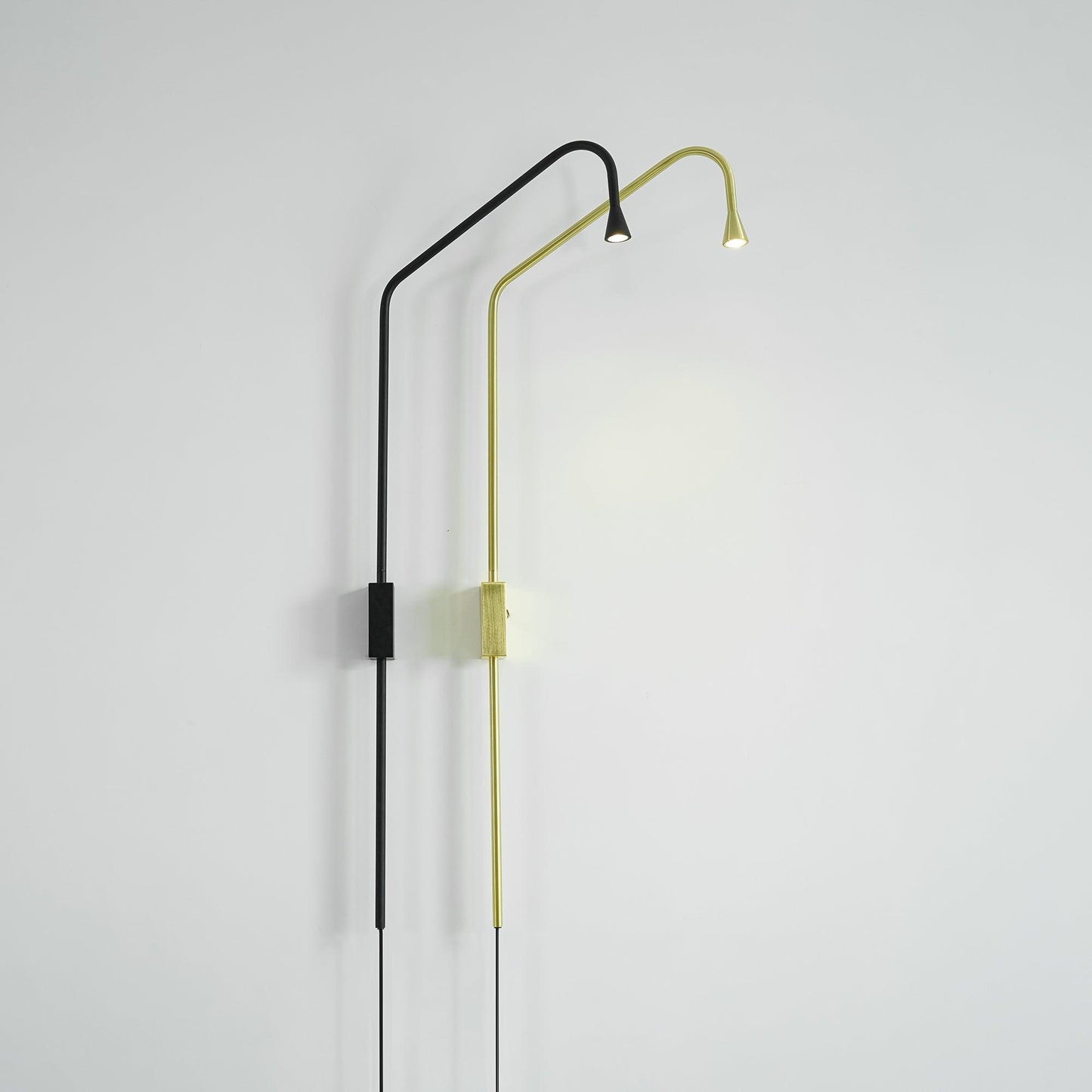 Wall Lamp Set of 2 | Metal | Gold and Black