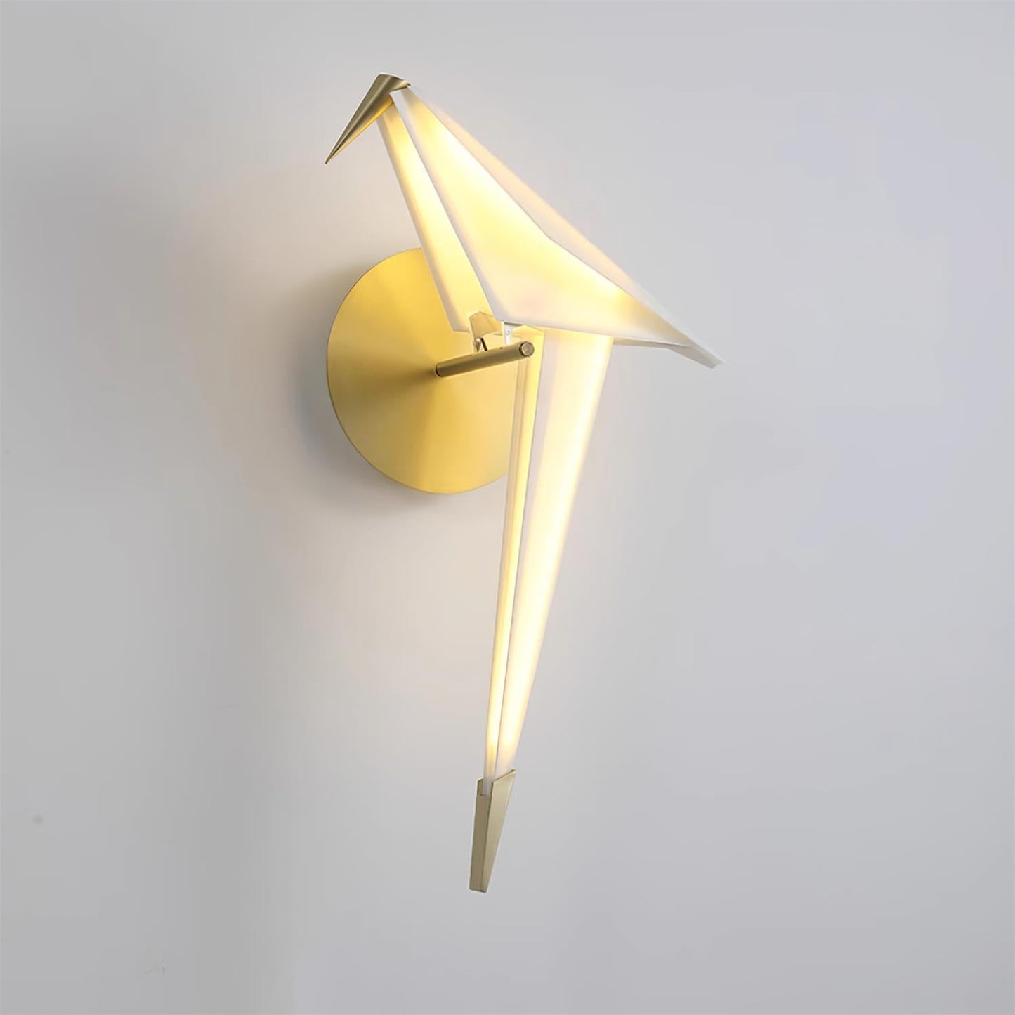 Avian Serenity Wall Lamp | Adjustable Metal & PC | Set of 2