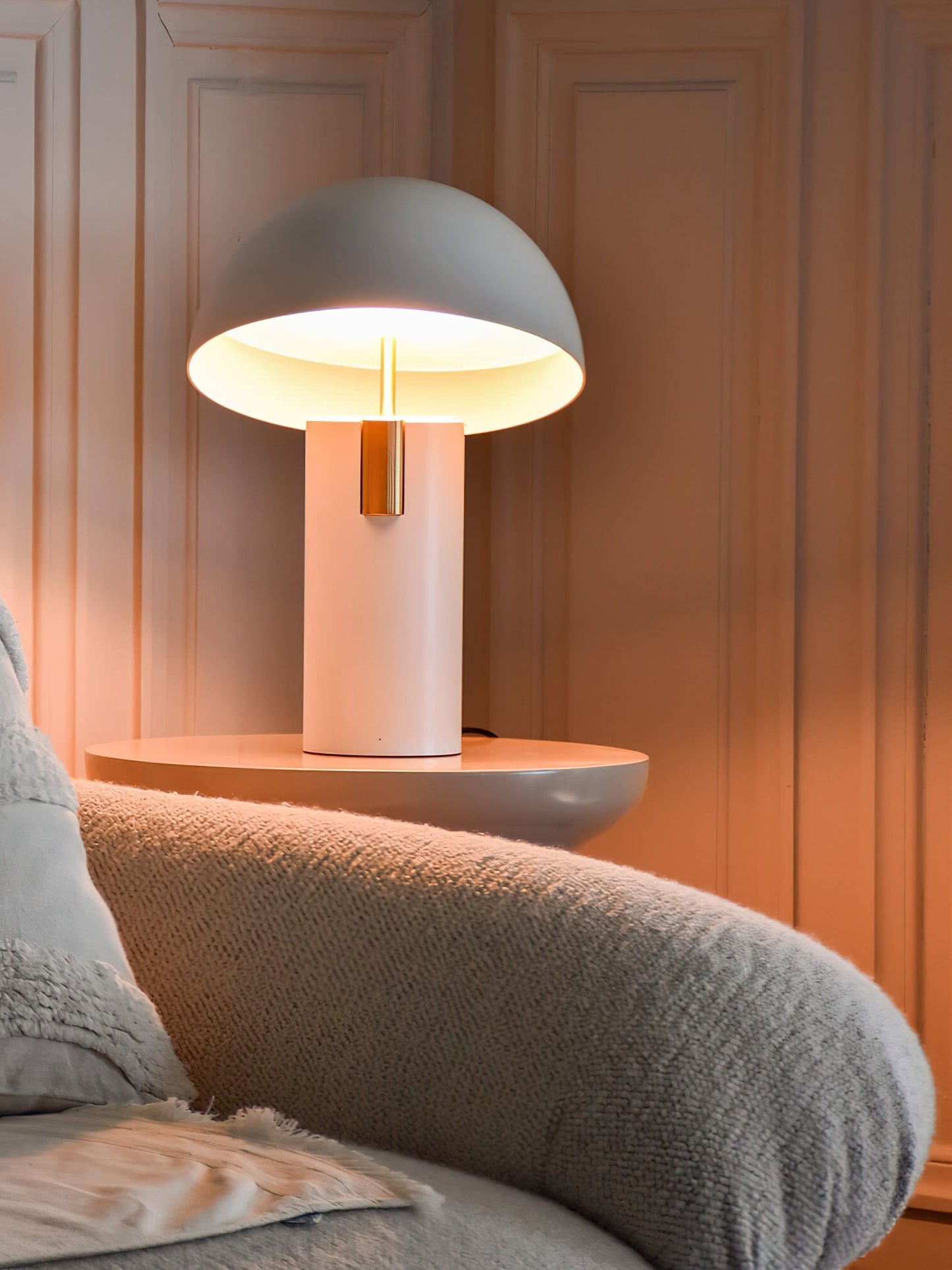Avo Table Lamp | Iron, Stainless Steel, Glass | Black, White, Red