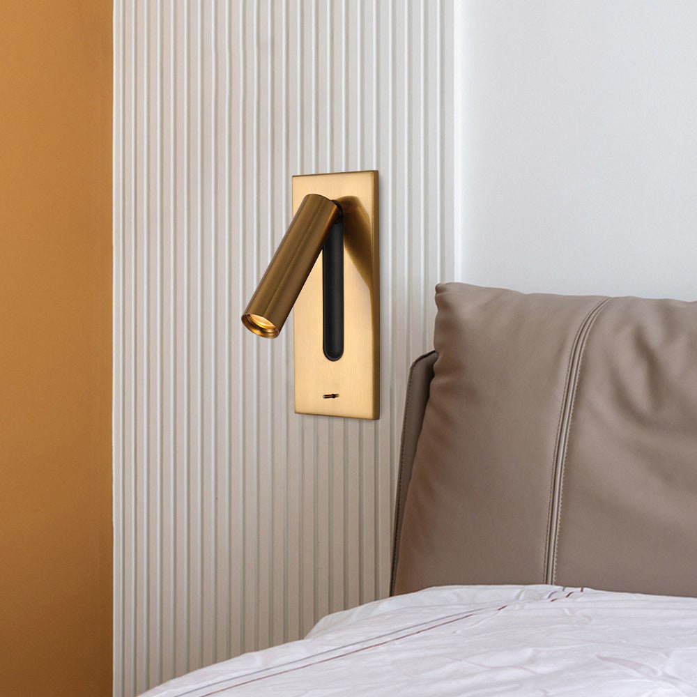 Axel Rotating Wall Sconce | Aluminum Alloy | Black, White, Gold, Chrome, Nickel