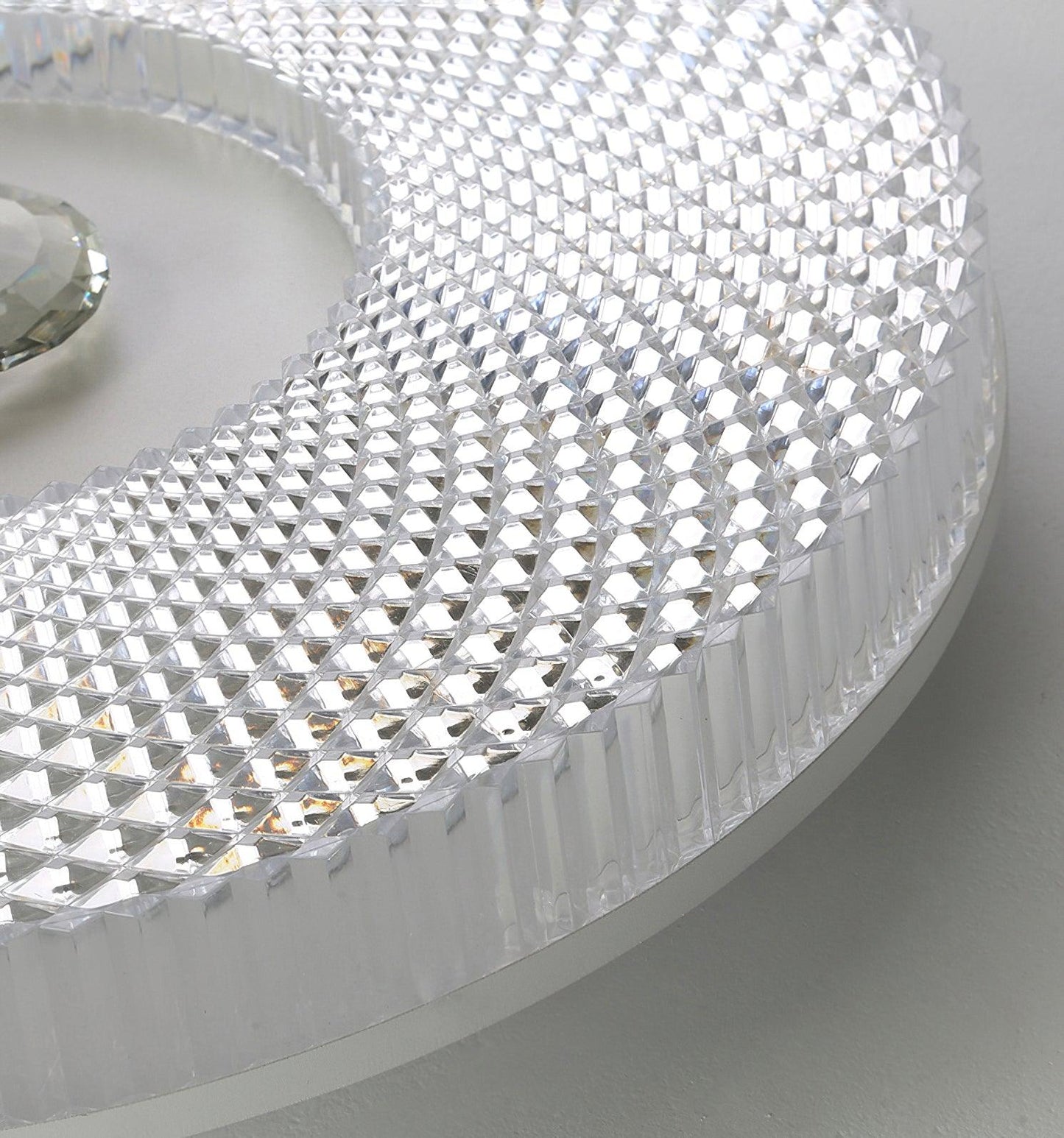 Ayla LED Flush Mount Ceiling Light | Metal & Acrylic | 40cm or 50cm Diameter