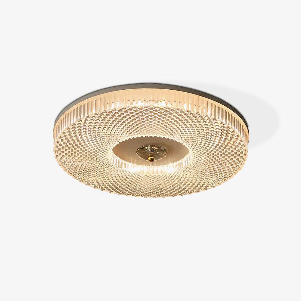 Ayla LED Flush Mount Ceiling Light | Metal & Acrylic | 40cm or 50cm Diameter