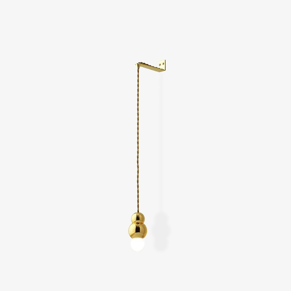 Ball Wall Light | Metal, Glass, Aluminum | Black, Gold, Chrome