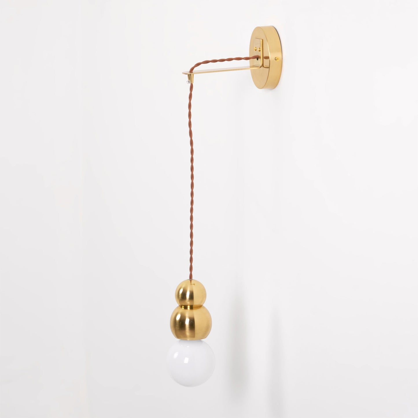 Ball Wall Light | Metal, Glass, Aluminum | Black, Gold, Chrome