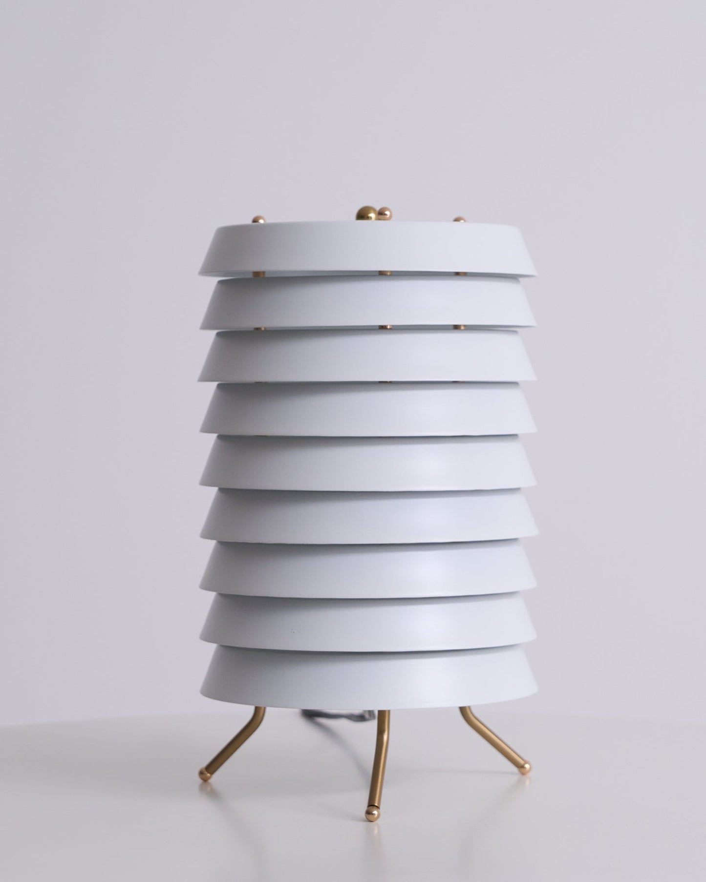 Baltic Tower Table Lamp | Metal | White Shade
