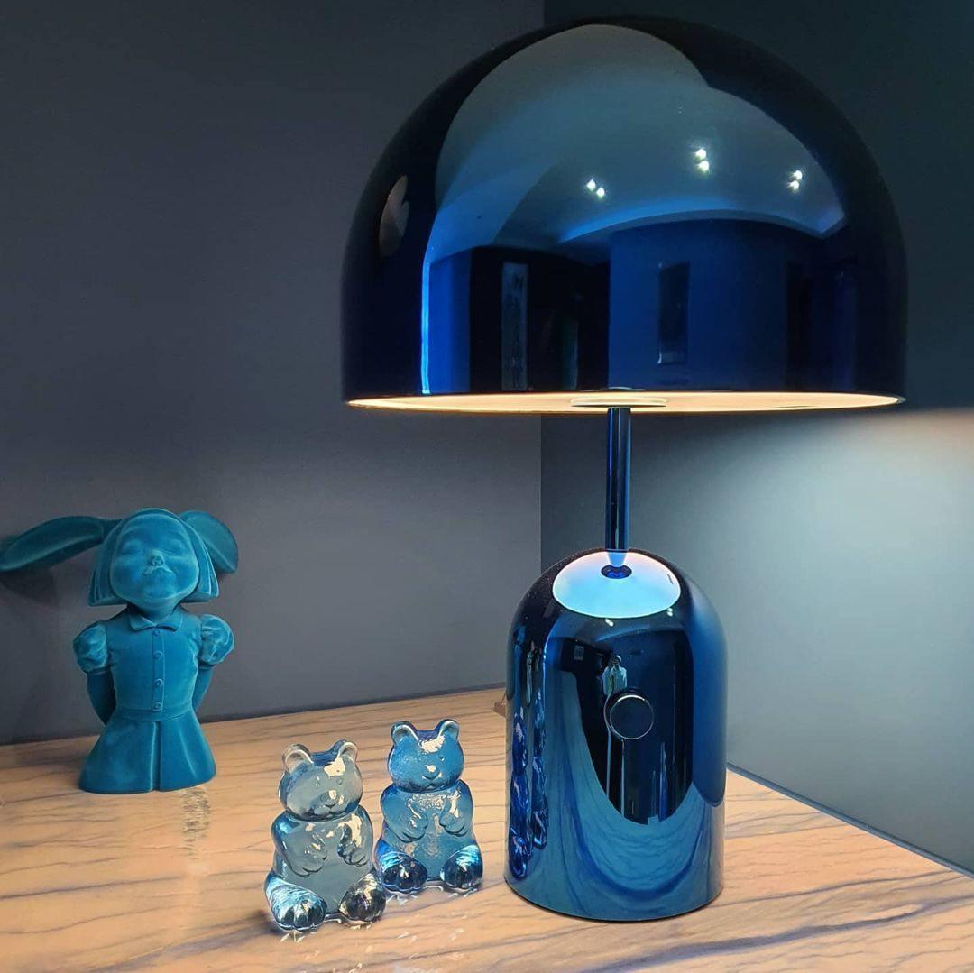 Bell Table Lamp | Metal & Acrylic | Gold, Rose Gold, Chrome