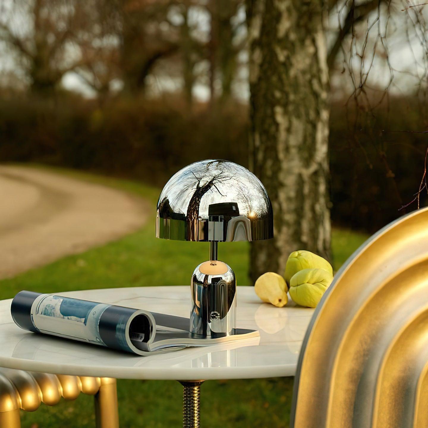 Bell Table Lamp | Metal & Acrylic | Gold, Rose Gold, Chrome