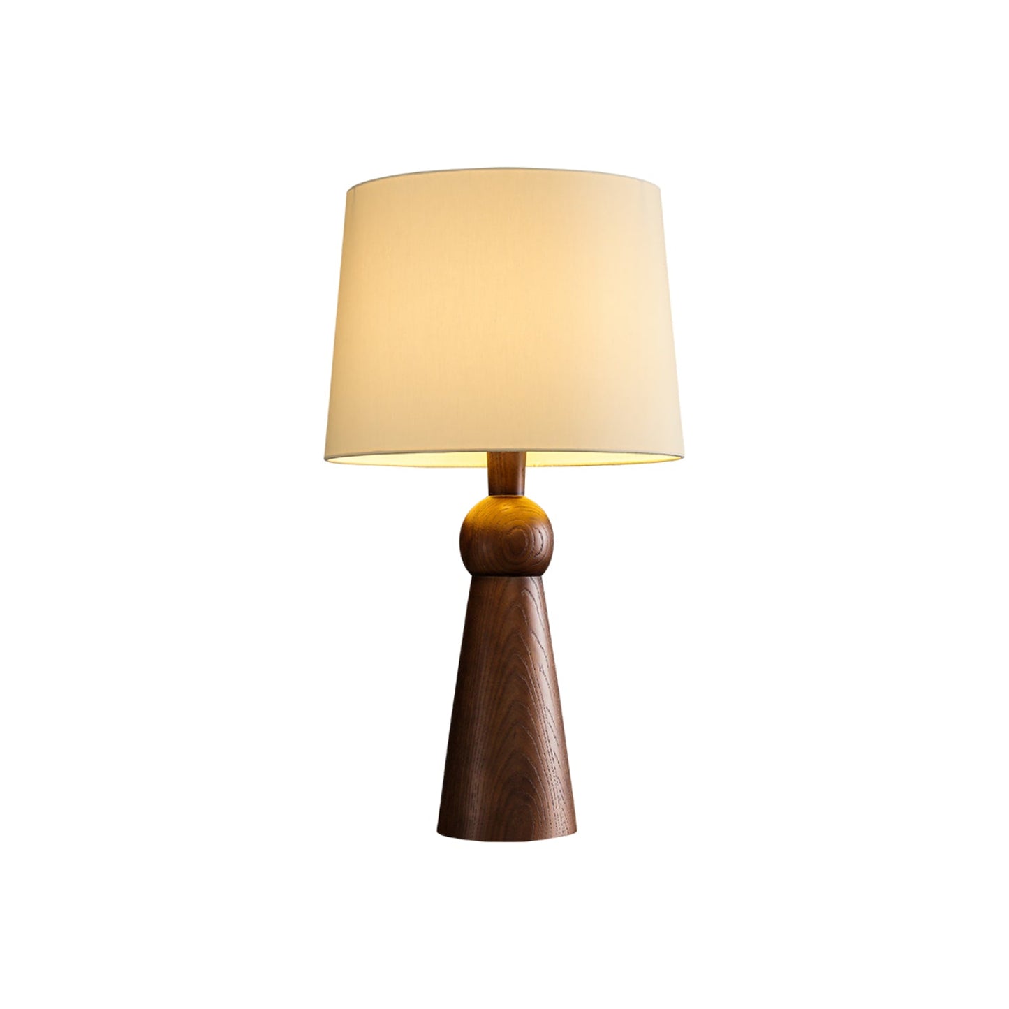 Bella Table Lamp | Metal, Wood, Fabric | Wood Color, Walnut Color, Black