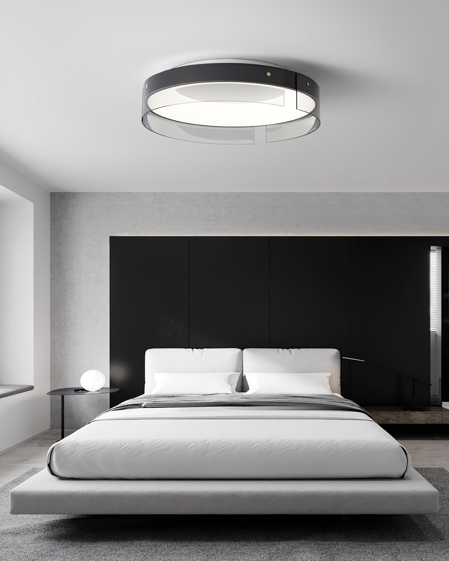 Bellatrix Ceiling Light | Brass Acrylic | Gold/Black