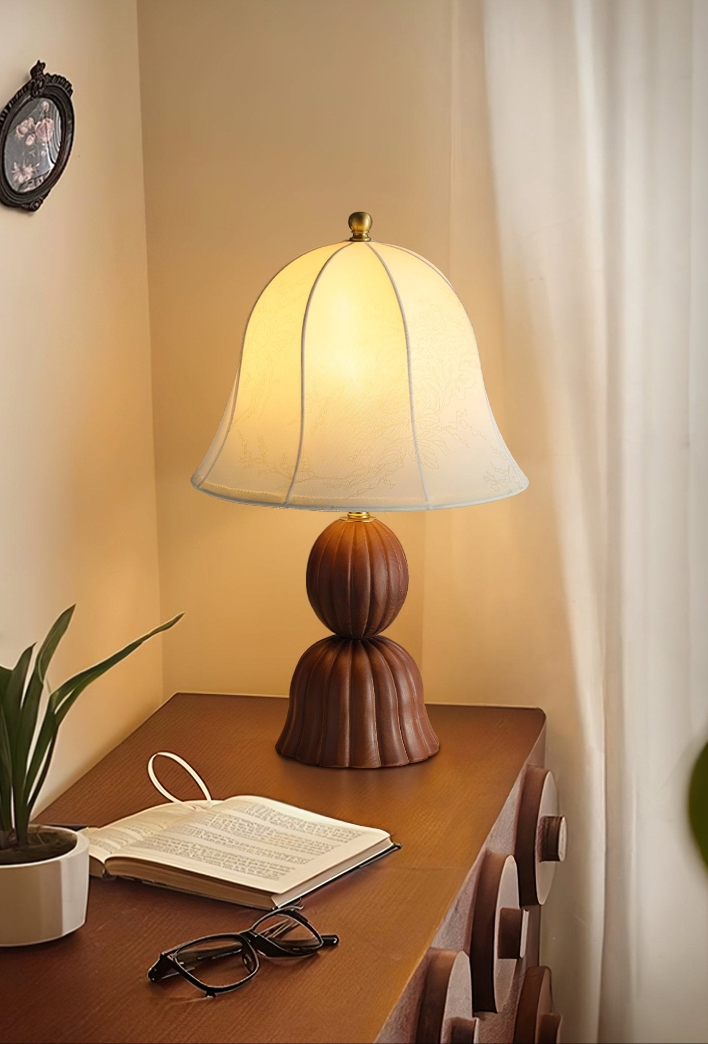 Bellora Table Lamp | Fabric Shade | Beige