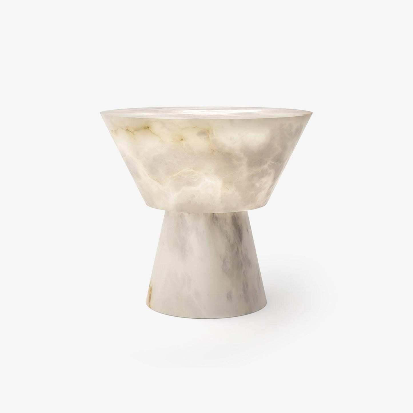 Beta Marble Table Lamp | Brass & Marble | White