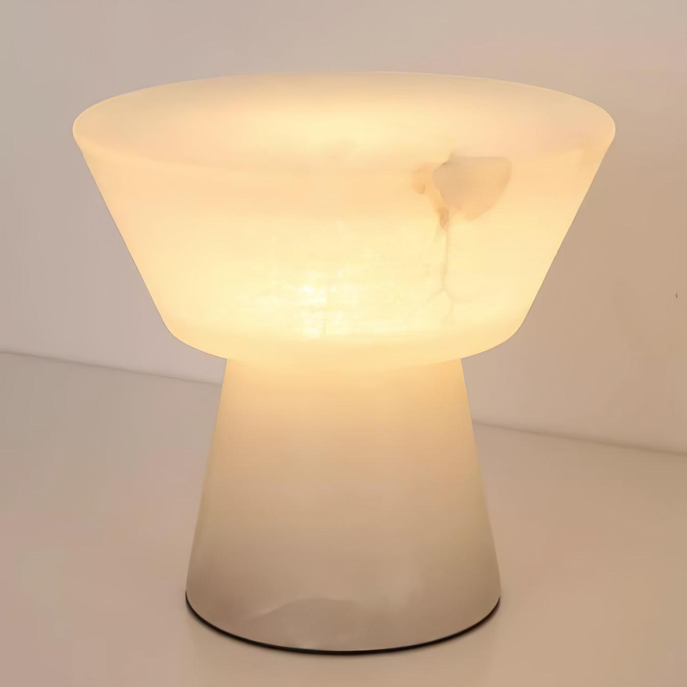 Beta Marble Table Lamp | Brass & Marble | White