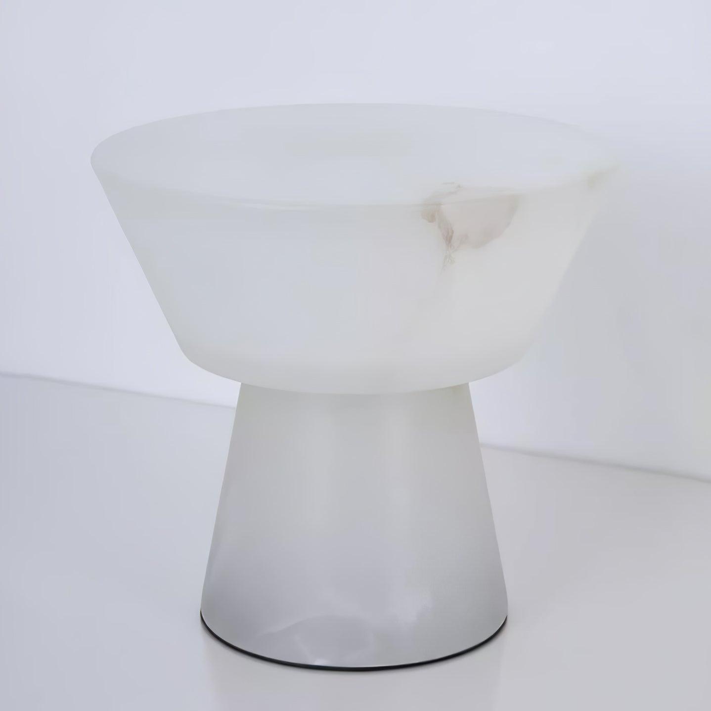 Beta Marble Table Lamp | Brass & Marble | White