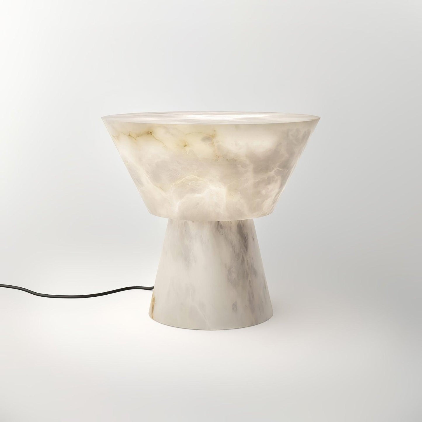 Beta Marble Table Lamp | Brass & Marble | White