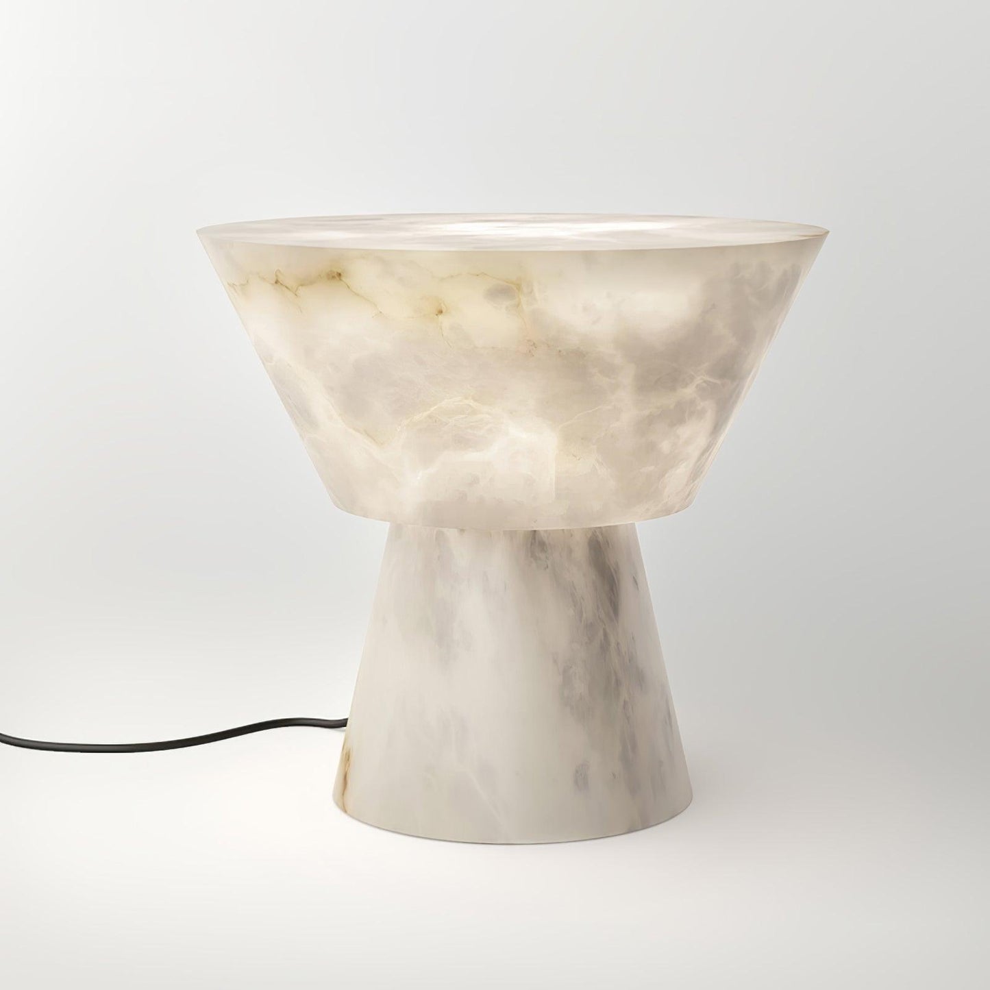 Beta Marble Table Lamp | Brass & Marble | White
