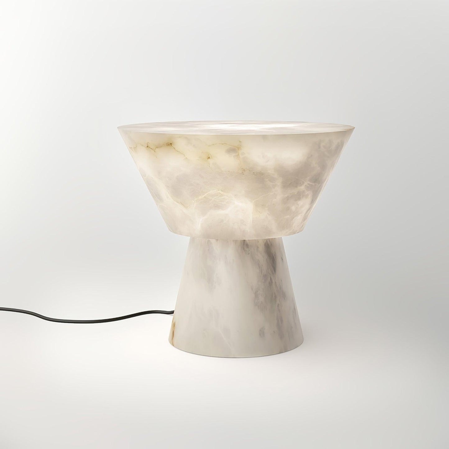 Beta Marble Table Lamp | Brass & Marble | White