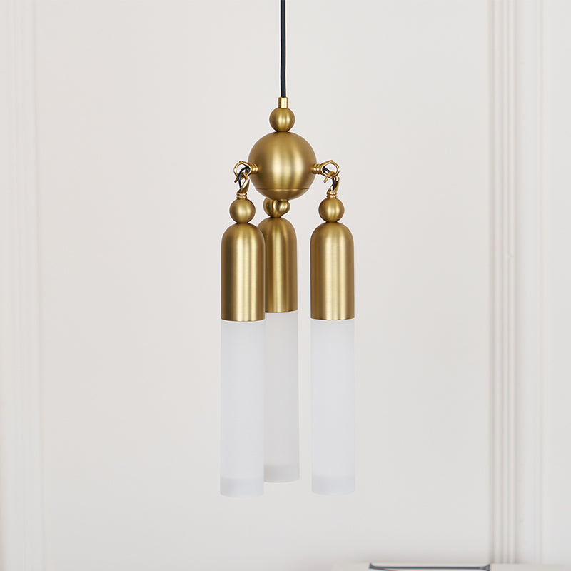 Bettany Pendant Light | Copper Metal & Acrylic | 16cm Diameter