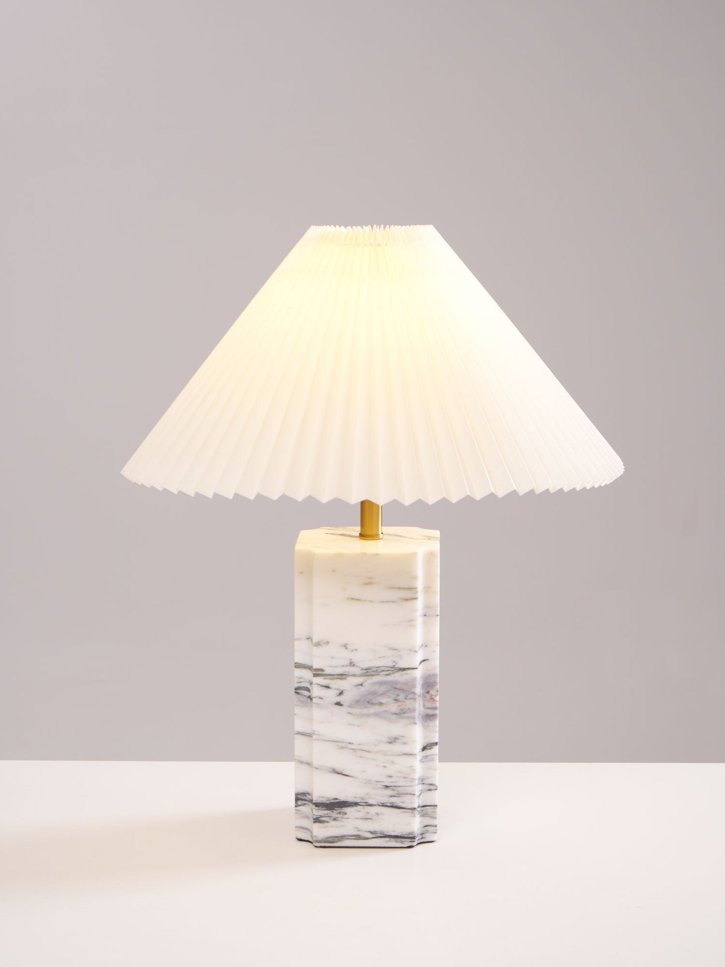 Bianca Marble Table Lamp | Marble | White