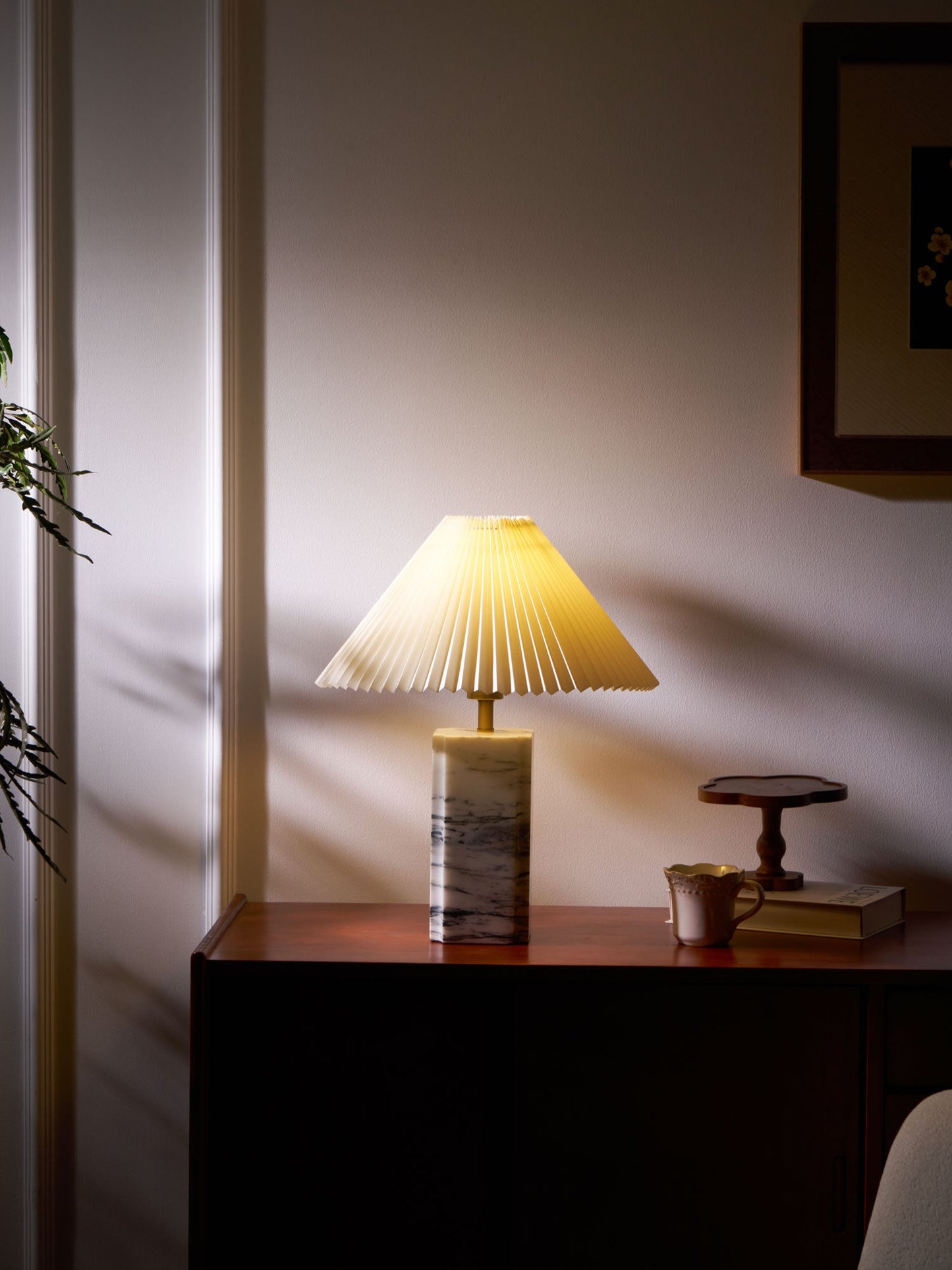 Bianca Marble Table Lamp | Marble | White
