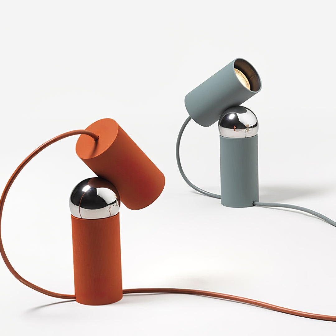 Bilboquet Table Lamp | Metal & Plastic | Red, Green, Beige