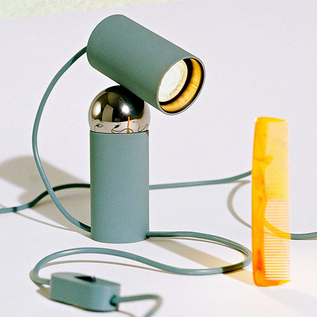 Bilboquet Table Lamp | Metal & Plastic | Red, Green, Beige