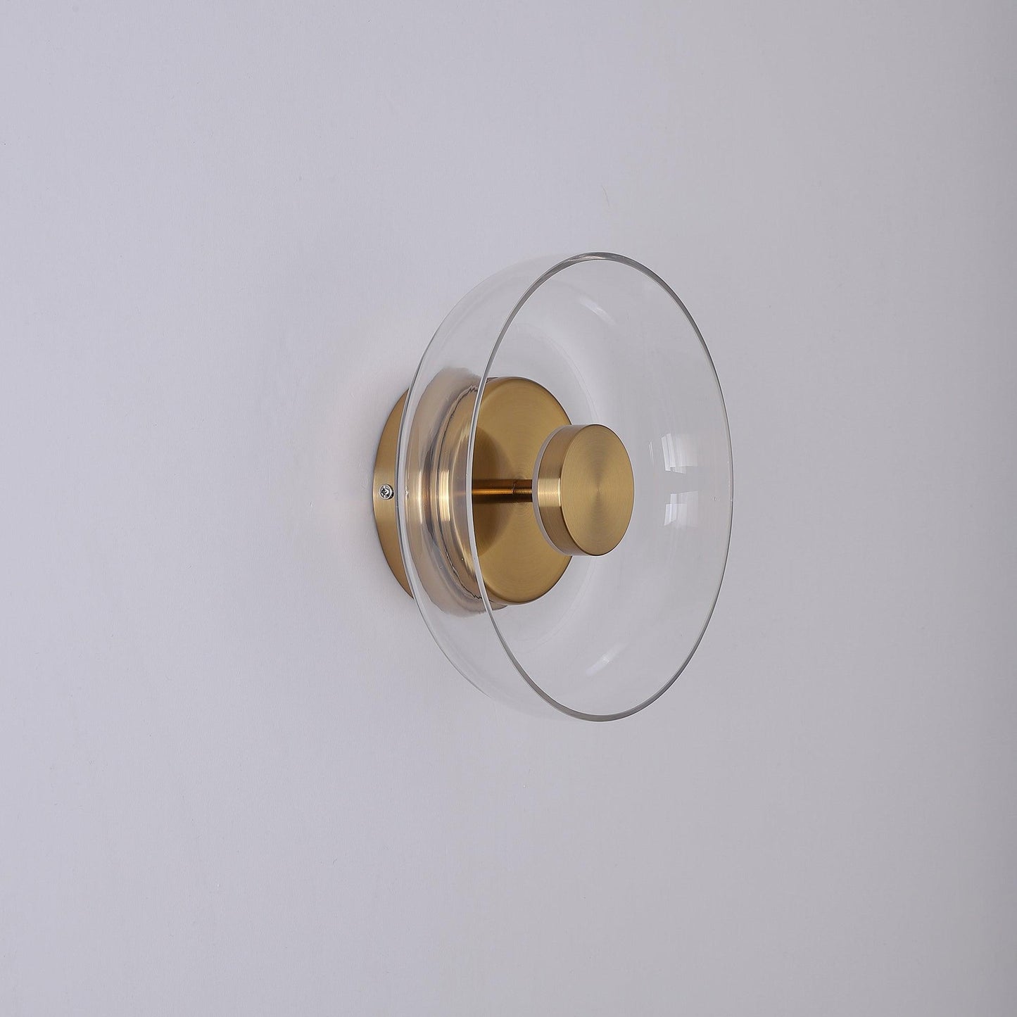 Glimmera Wall Light | Brass & Glass | 10cm Diameter