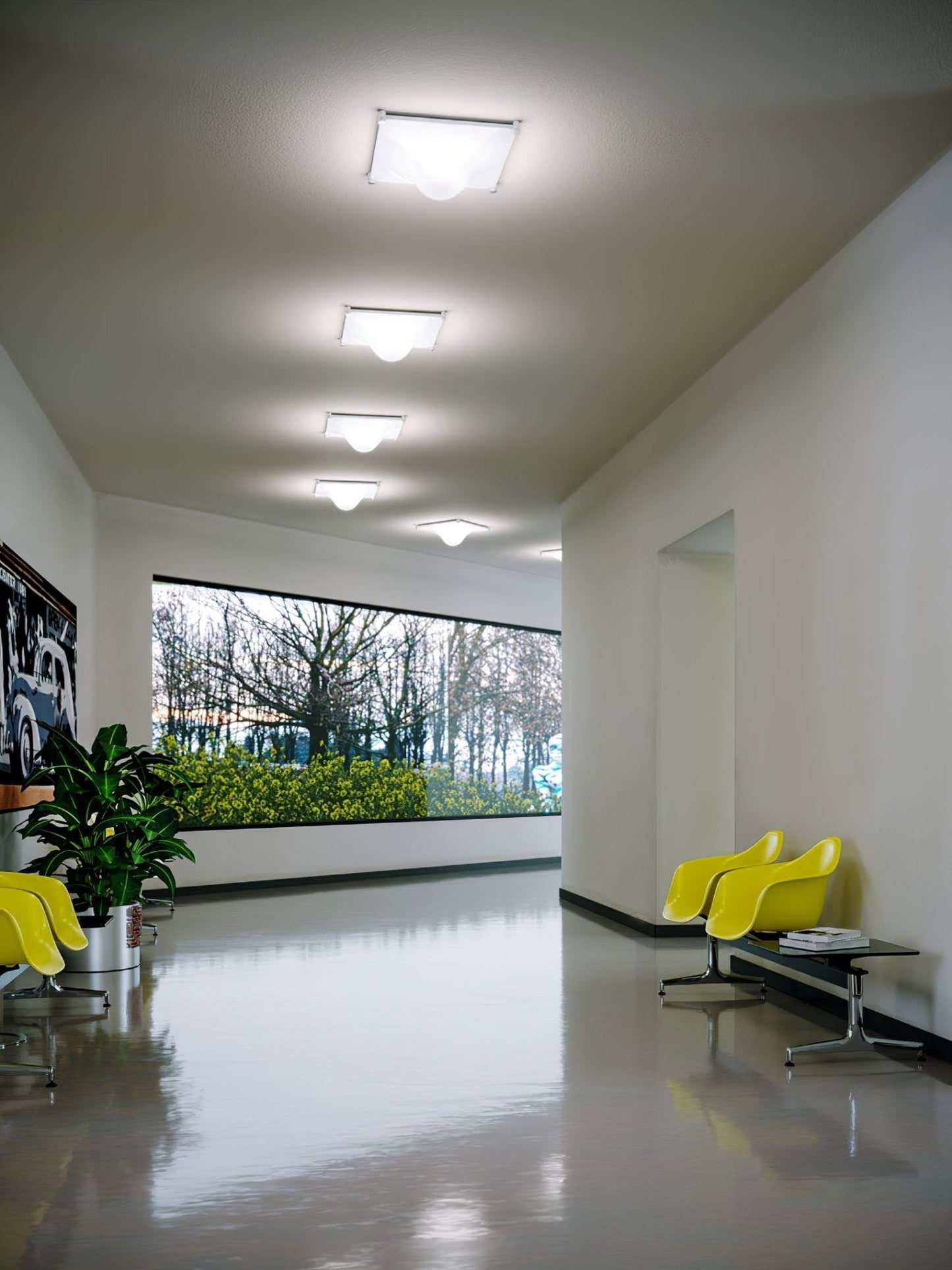Bolla Ceiling Light | Stainless Steel & Acrylic | Chrome
