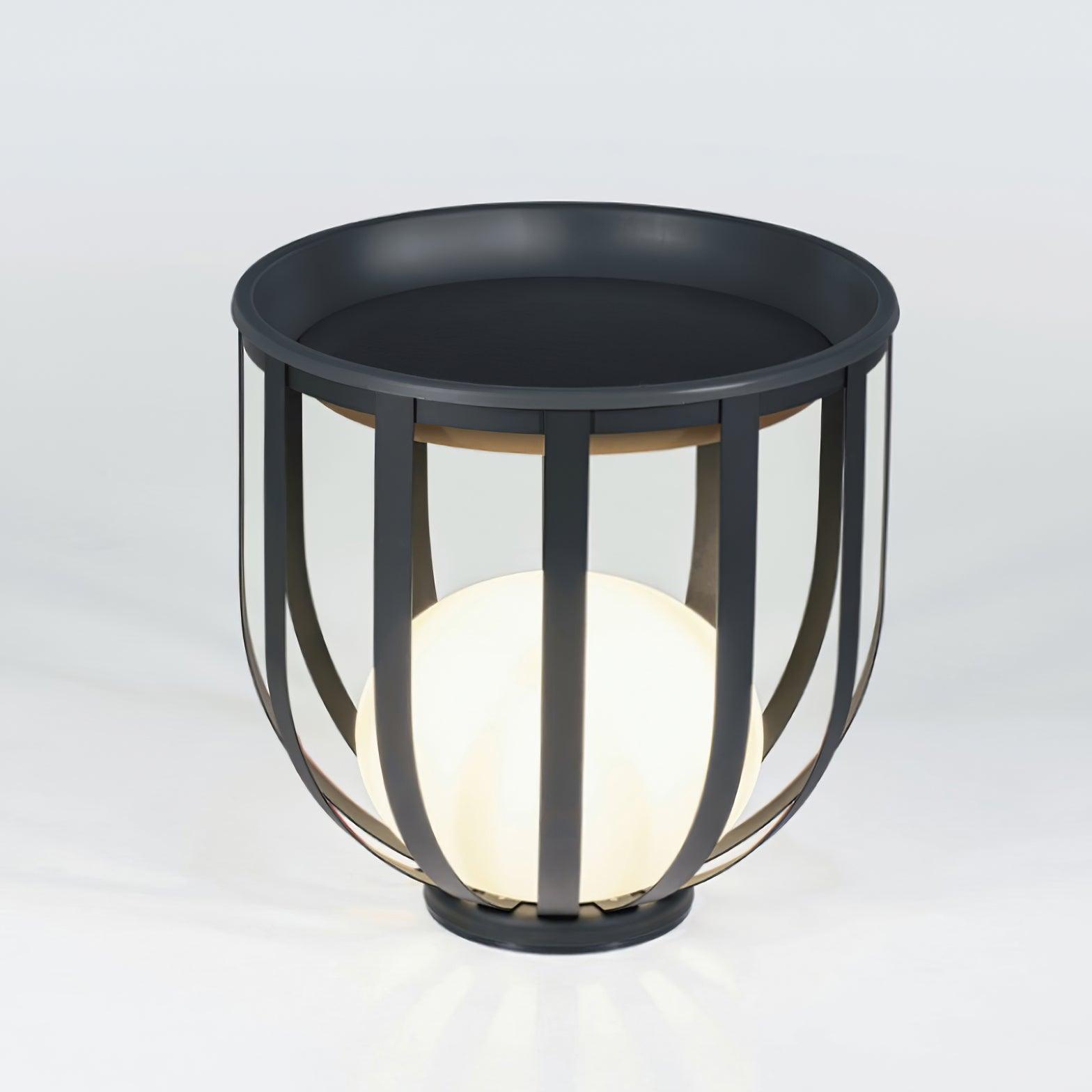 Bols Garden Outdoor Lamp | Acrylic Shade | Black or White