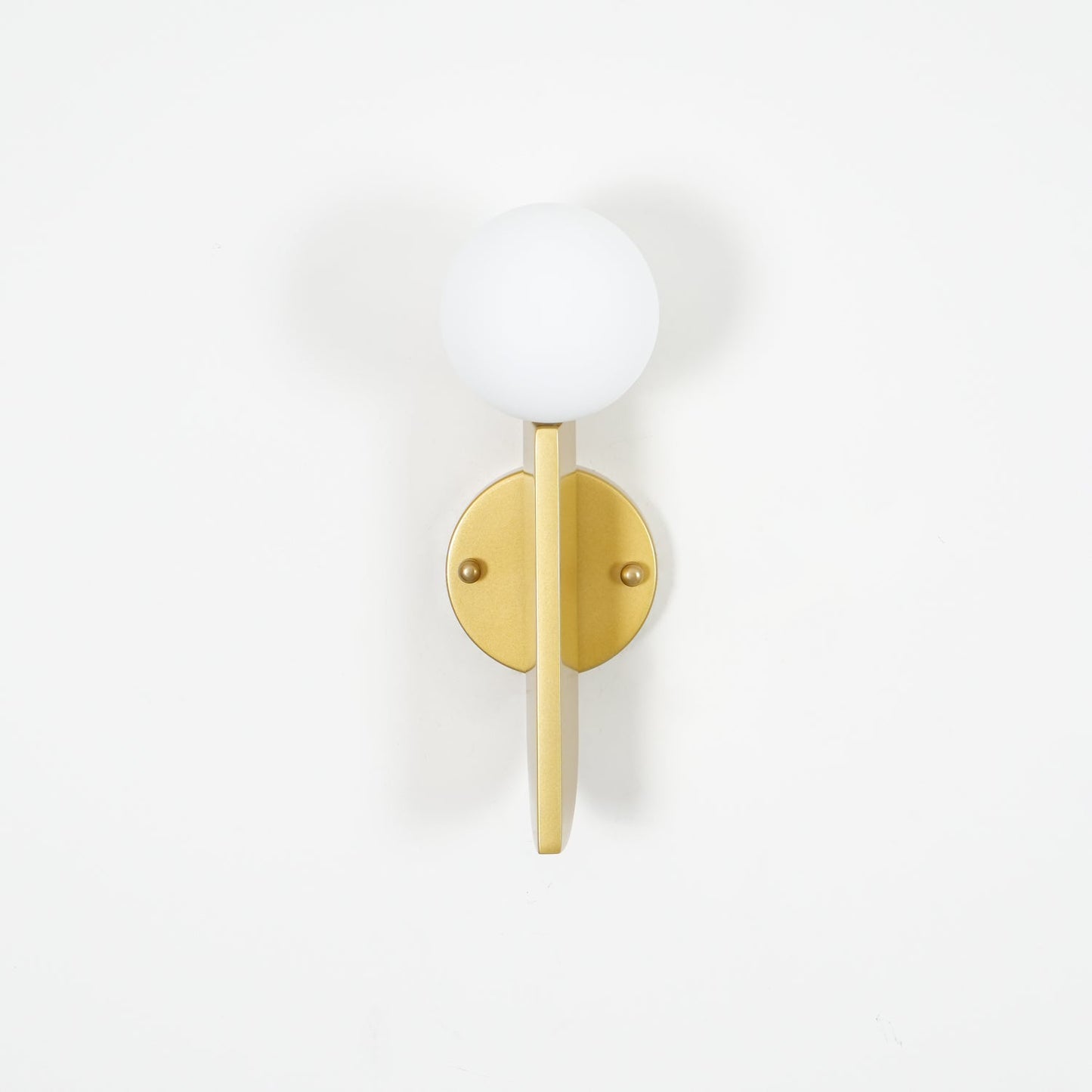 Bower Sconce | Brass and Glass | White
