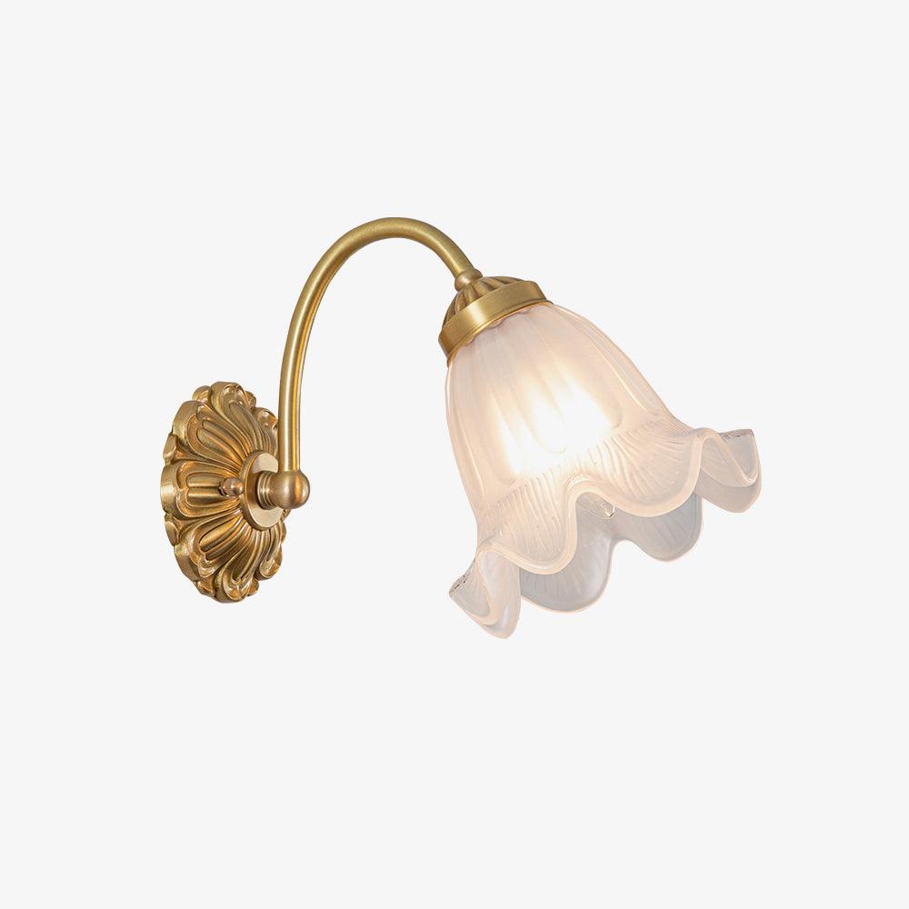 Brass Sconce | Floral Design | Set of 2
