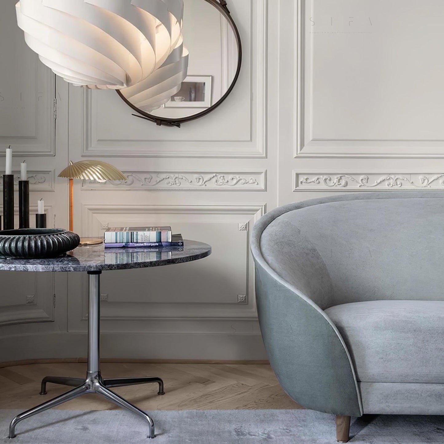 Brass Shell Table Lamp | Brass | Silver