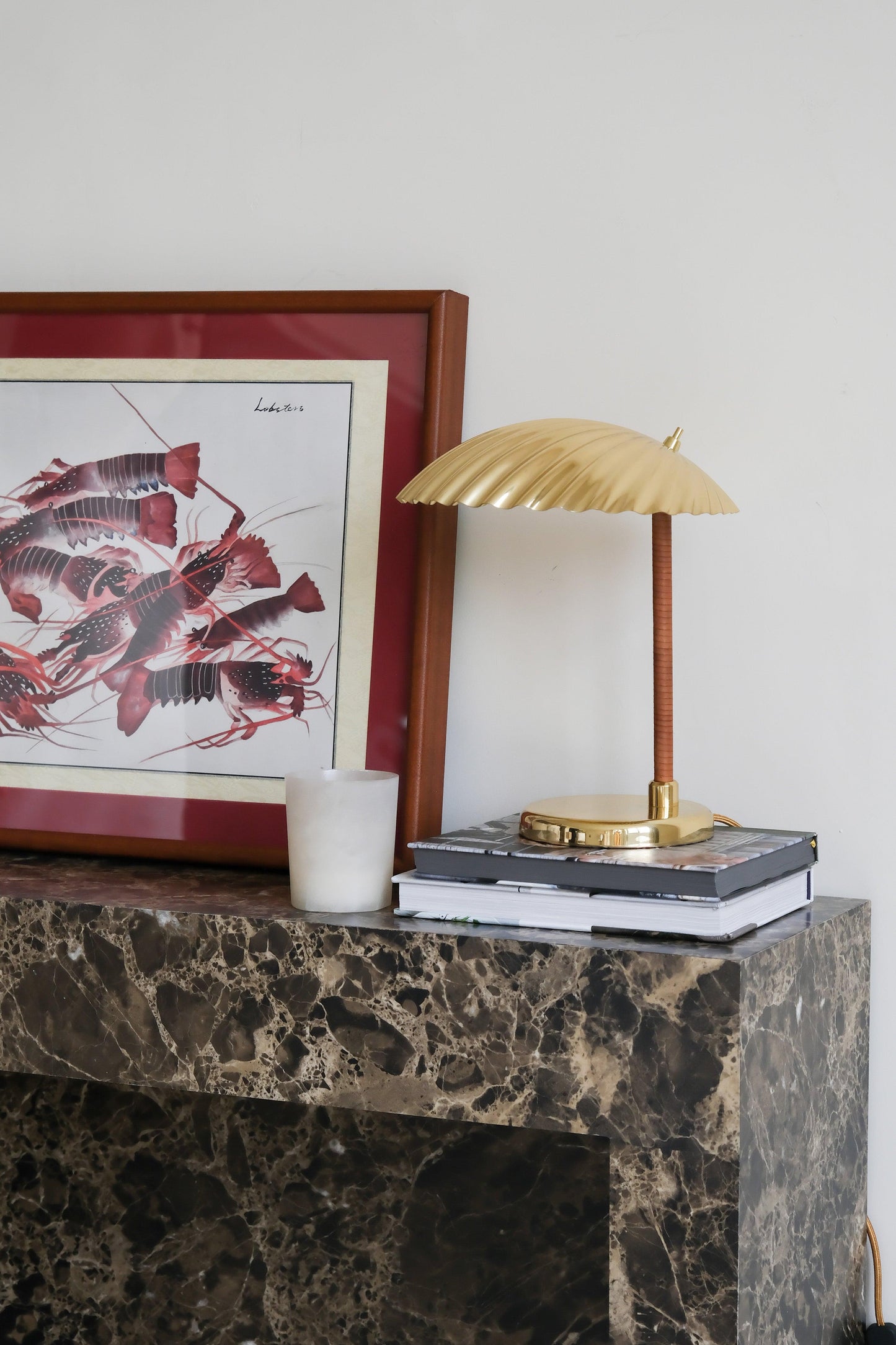 Brass Shell Table Lamp | Brass | Silver