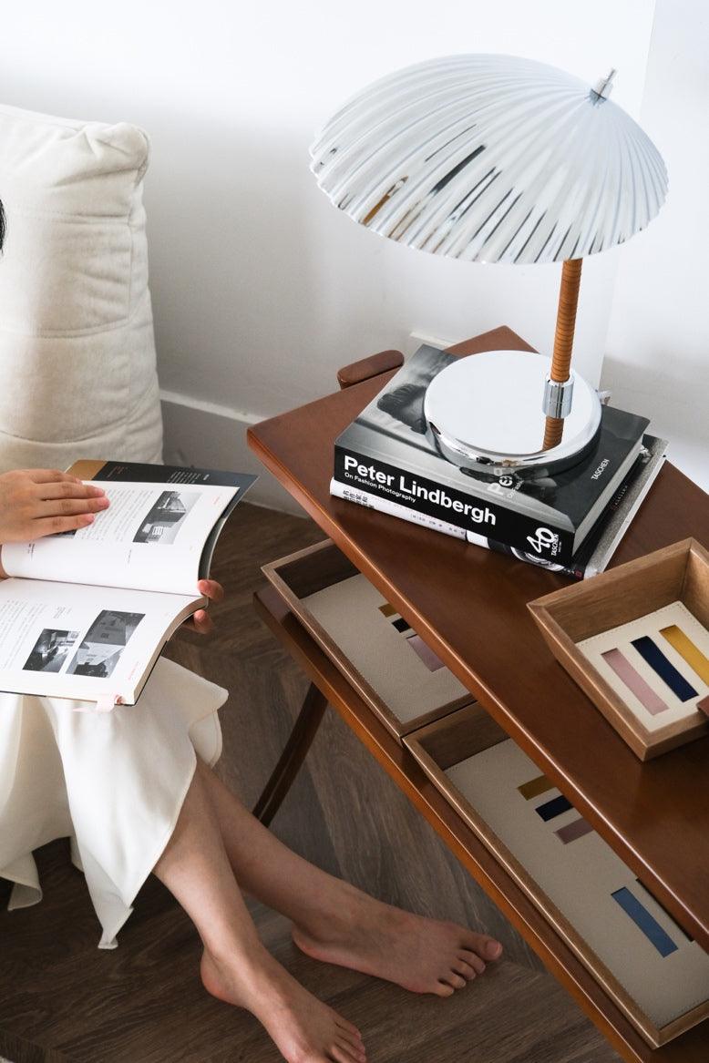 Brass Shell Table Lamp | Brass | Silver