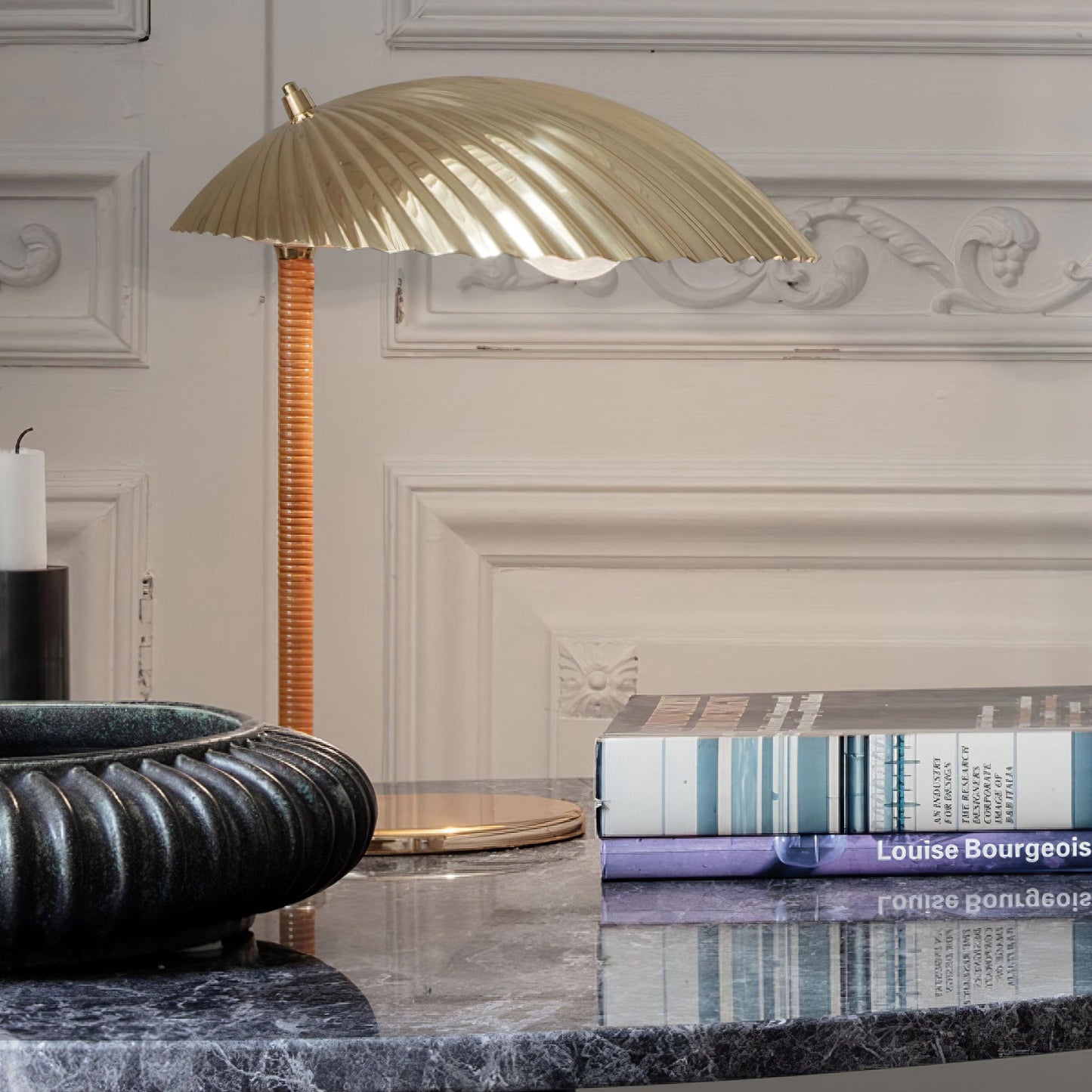 Brass Shell Table Lamp | Brass | Silver