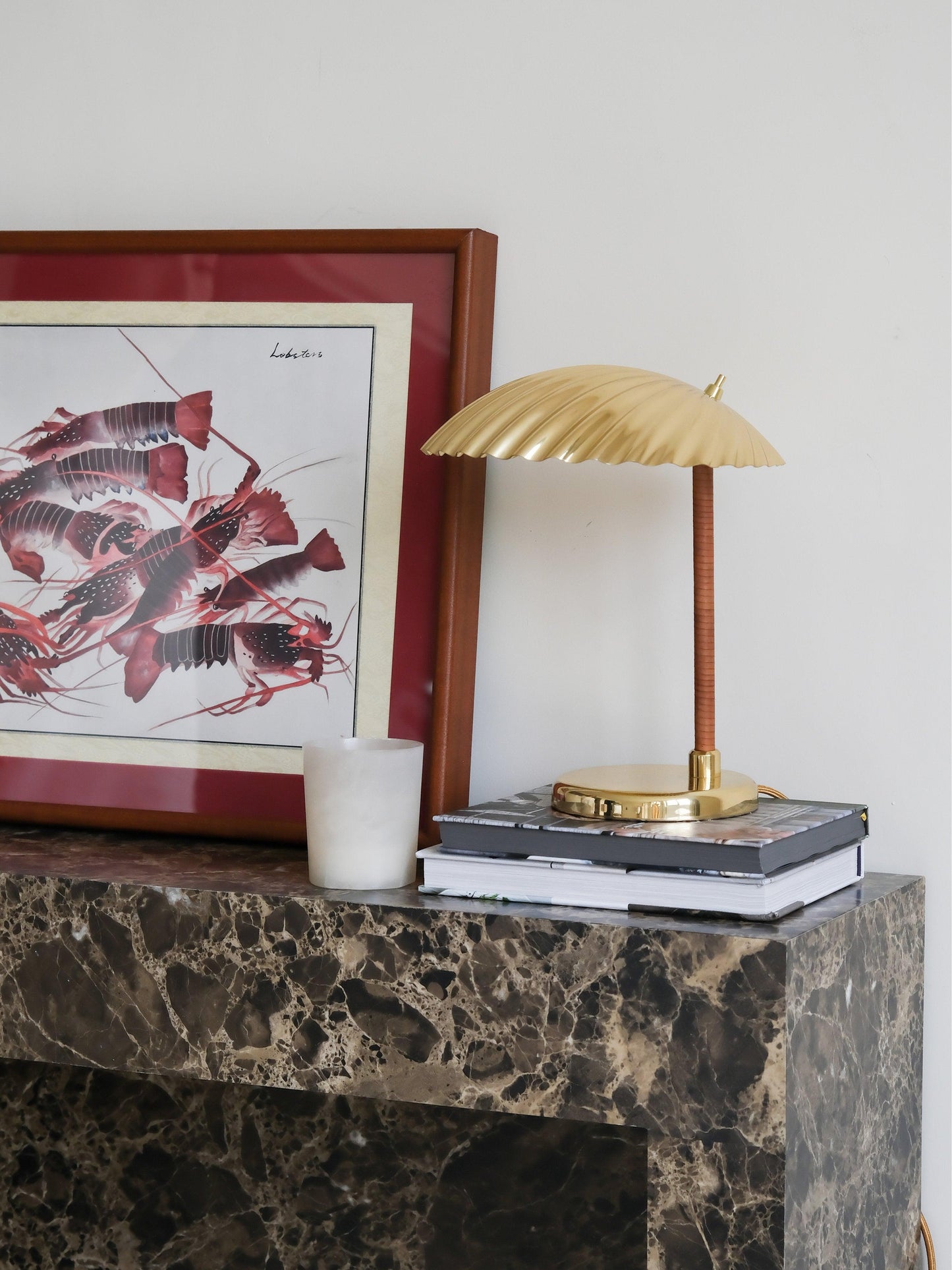 Brass Shell Table Lamp | Brass | Silver