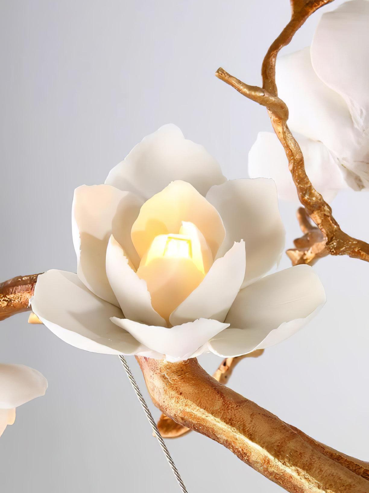 Tree Branches Ceiling Lamp | Pure Copper & Ceramic | 120cm Diameter