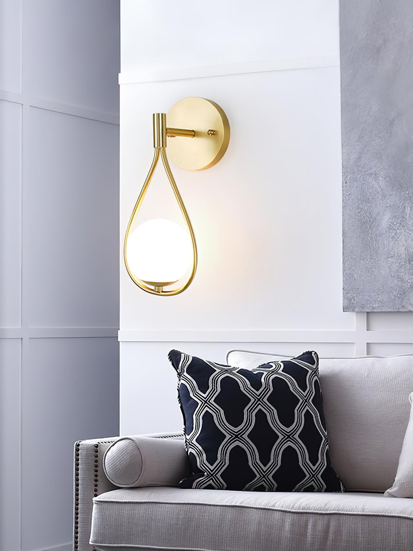 Brass Wall Lamp Set | Vintage Industrial Design | Set of 2