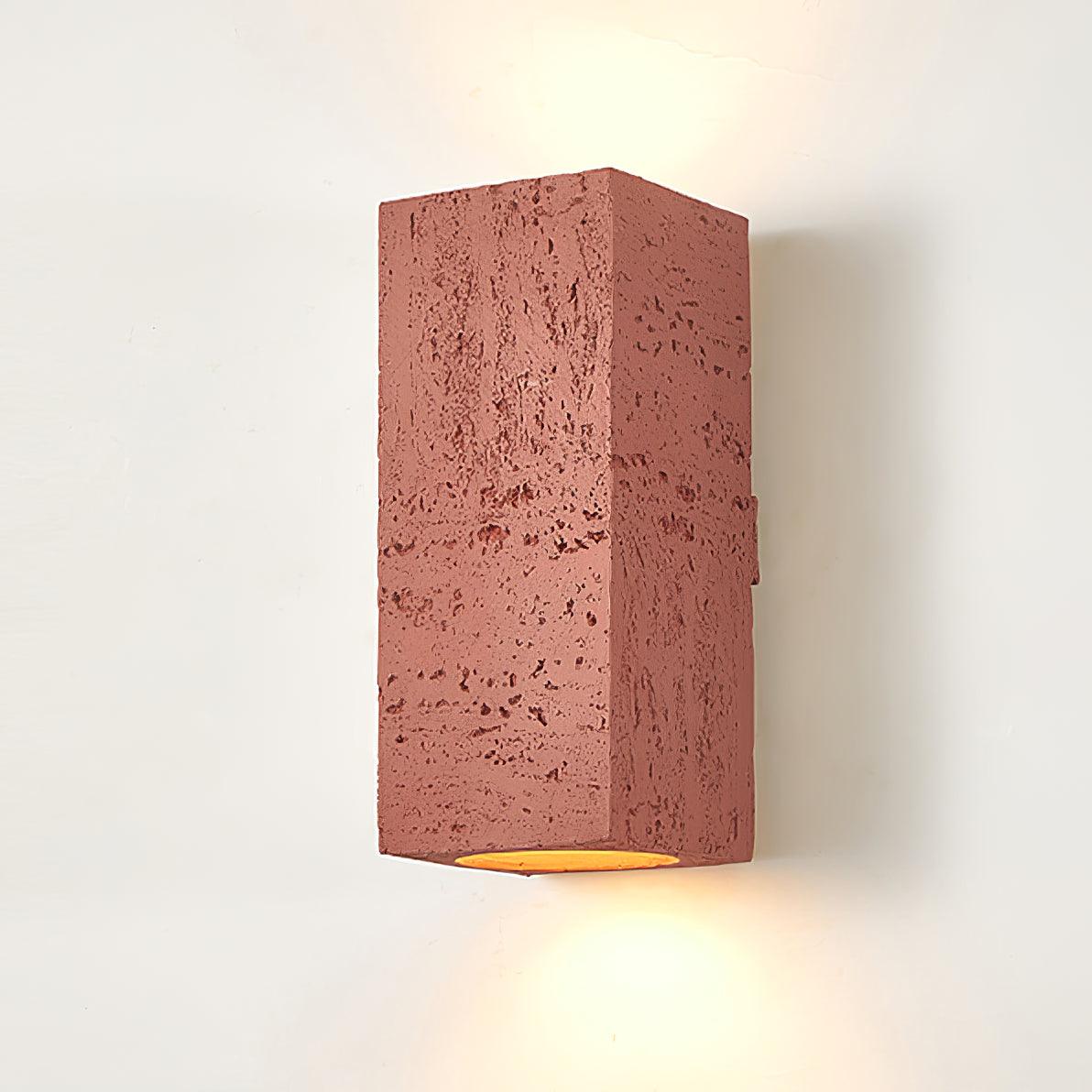 Bricks Wall Lamp | Composite Material | Grey, Red, White, Brown, Black