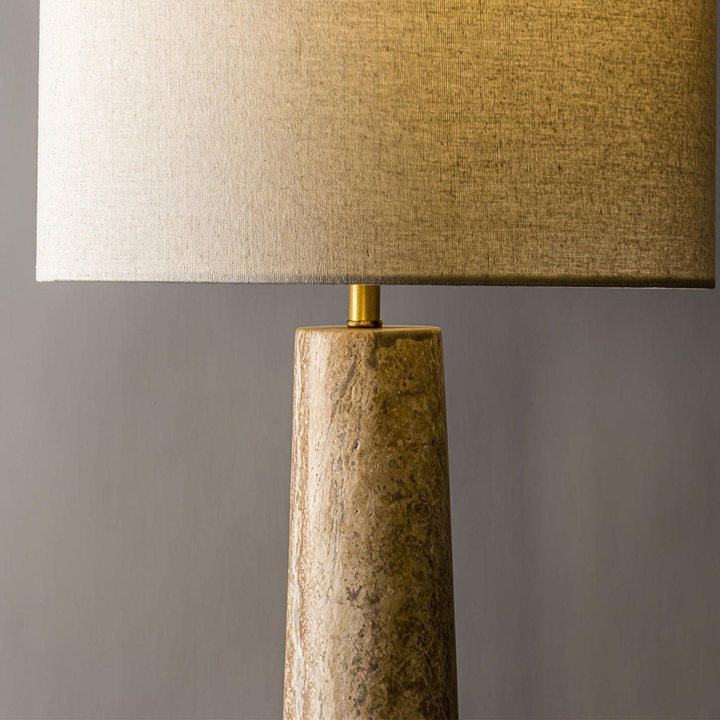 Brixton Table Lamp | Natural Wood & Linen | Beige