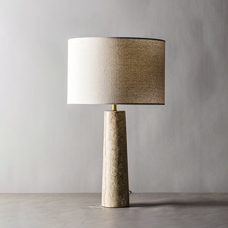 Brixton Table Lamp | Natural Wood & Linen | Beige