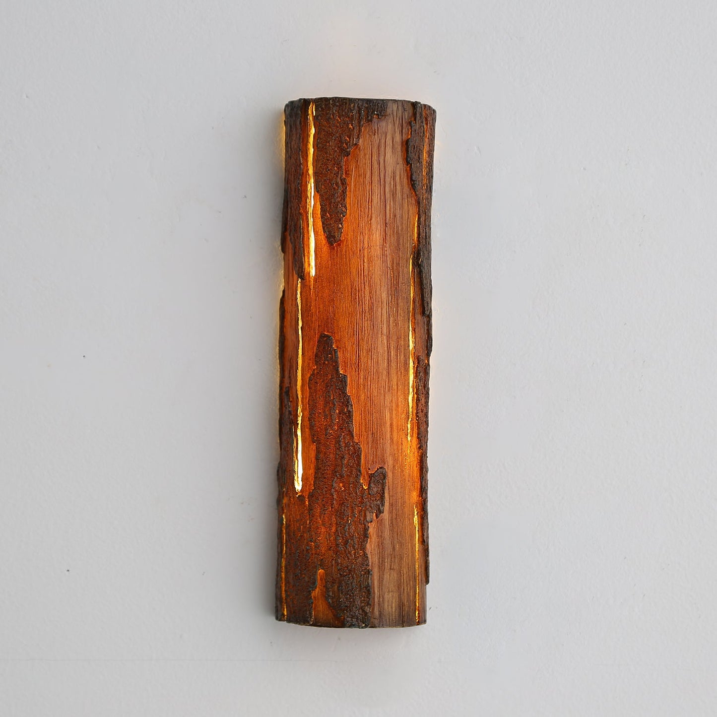 Broken Bark Wall Light | Iron, Metal, Resin | White, Bark color