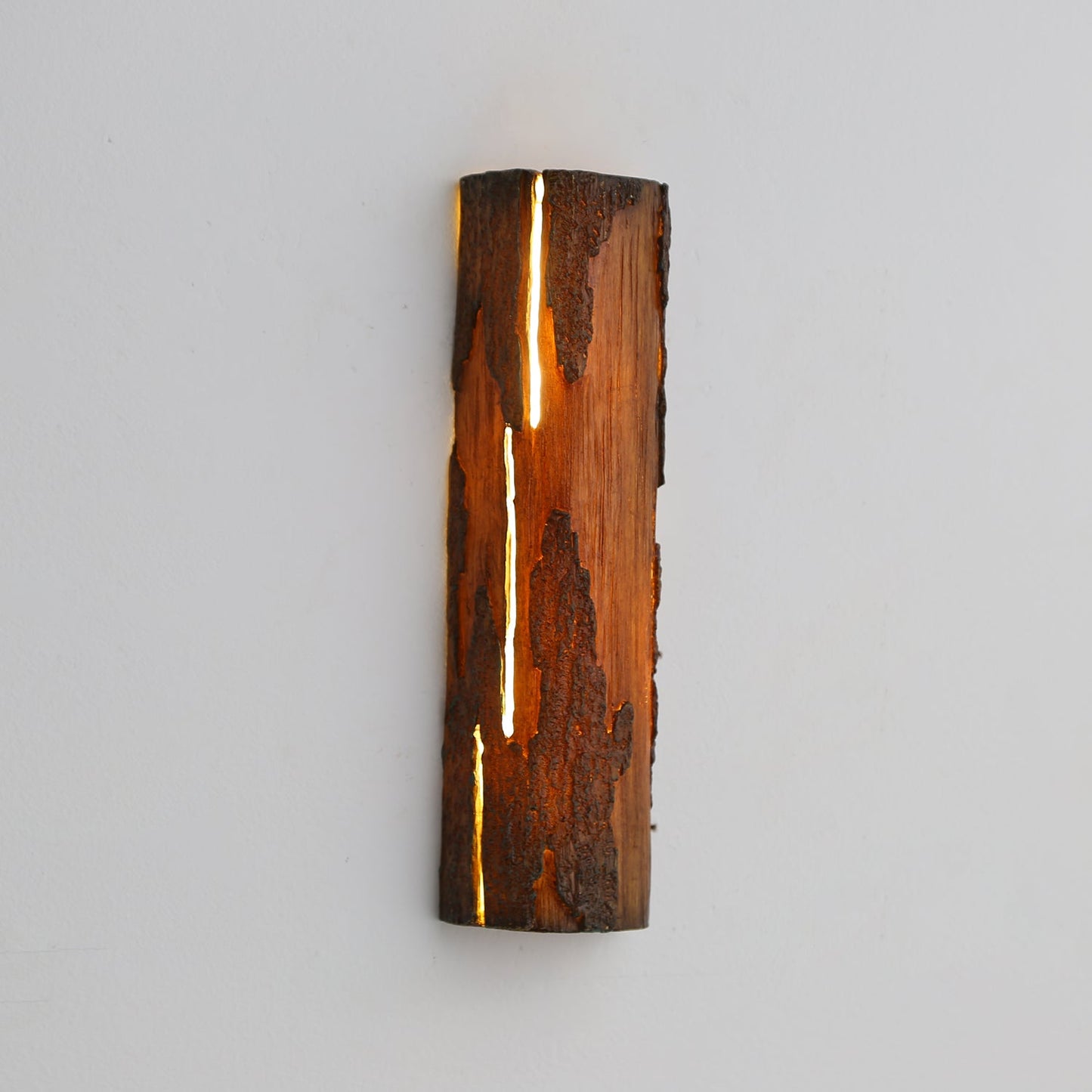 Broken Bark Wall Light | Iron, Metal, Resin | White, Bark color