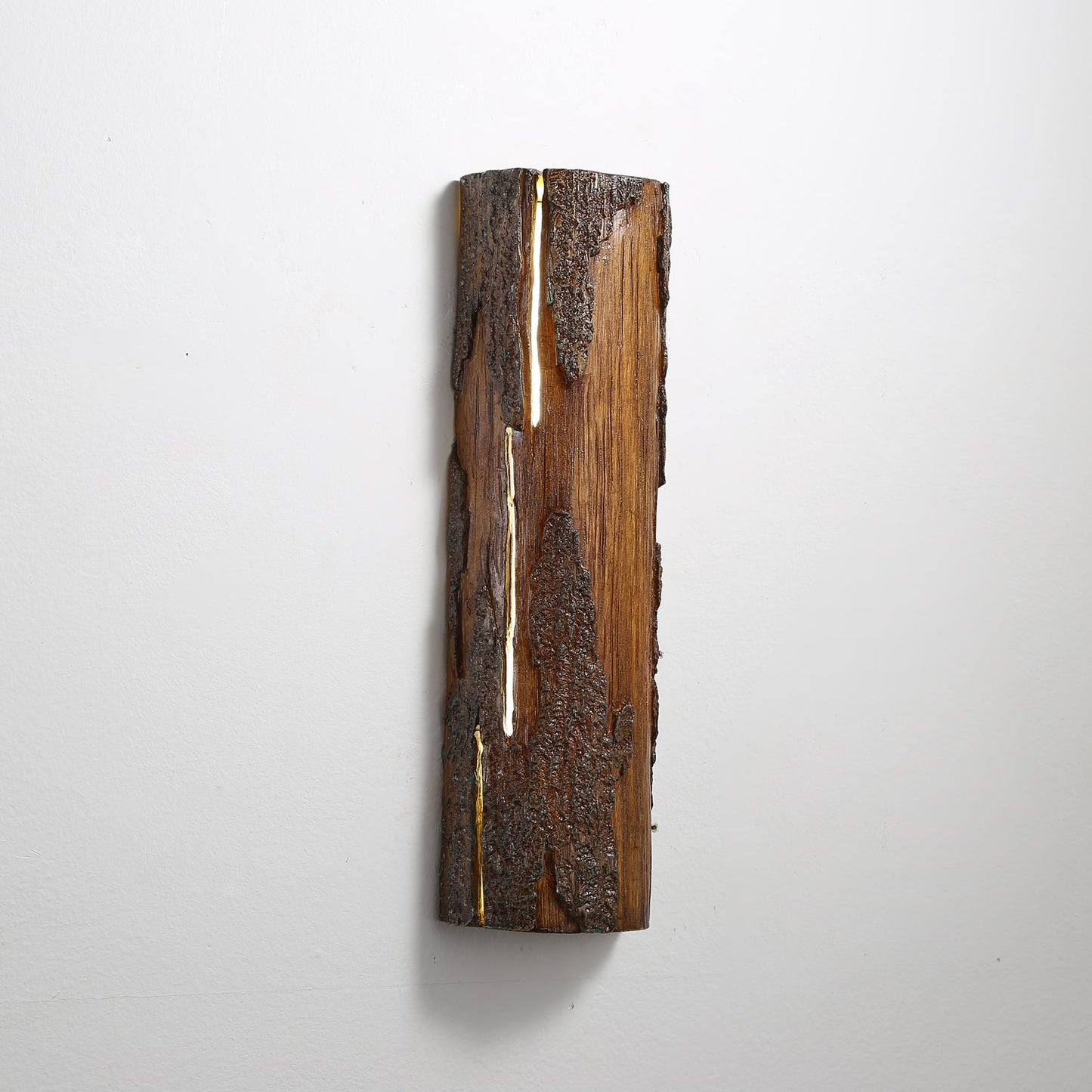 Broken Bark Wall Light | Iron, Metal, Resin | White, Bark color