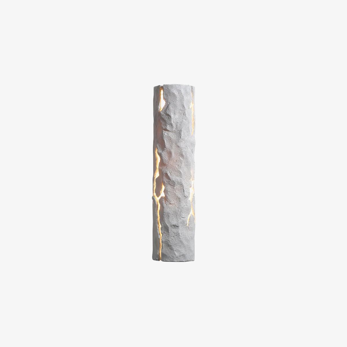 Broken Bark Wall Light | Iron, Metal, Resin | White, Bark color