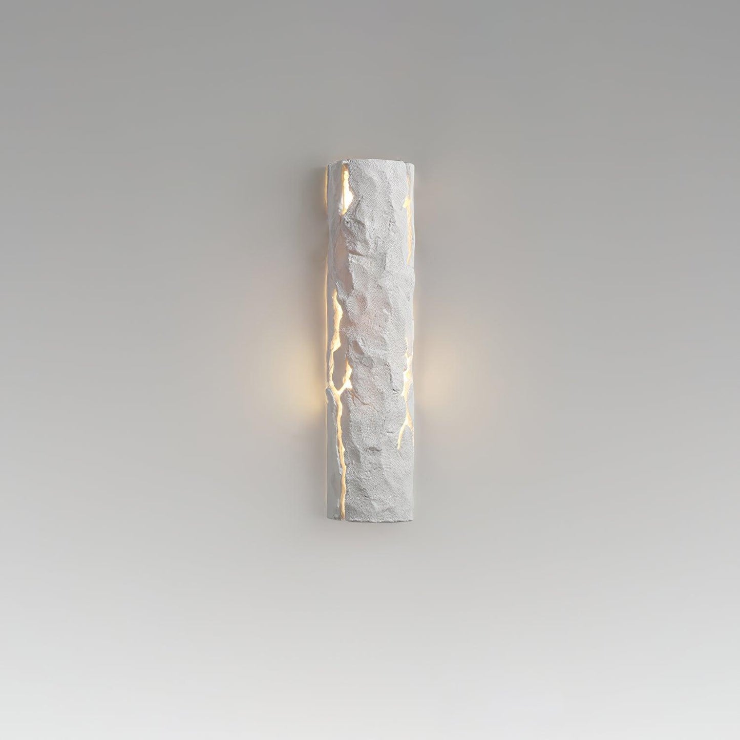 Broken Bark Wall Light | Iron, Metal, Resin | White, Bark color
