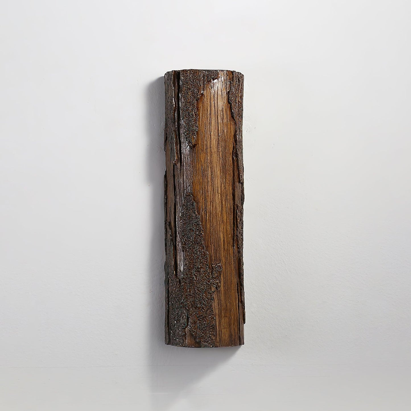 Broken Bark Wall Light | Iron, Metal, Resin | White, Bark color