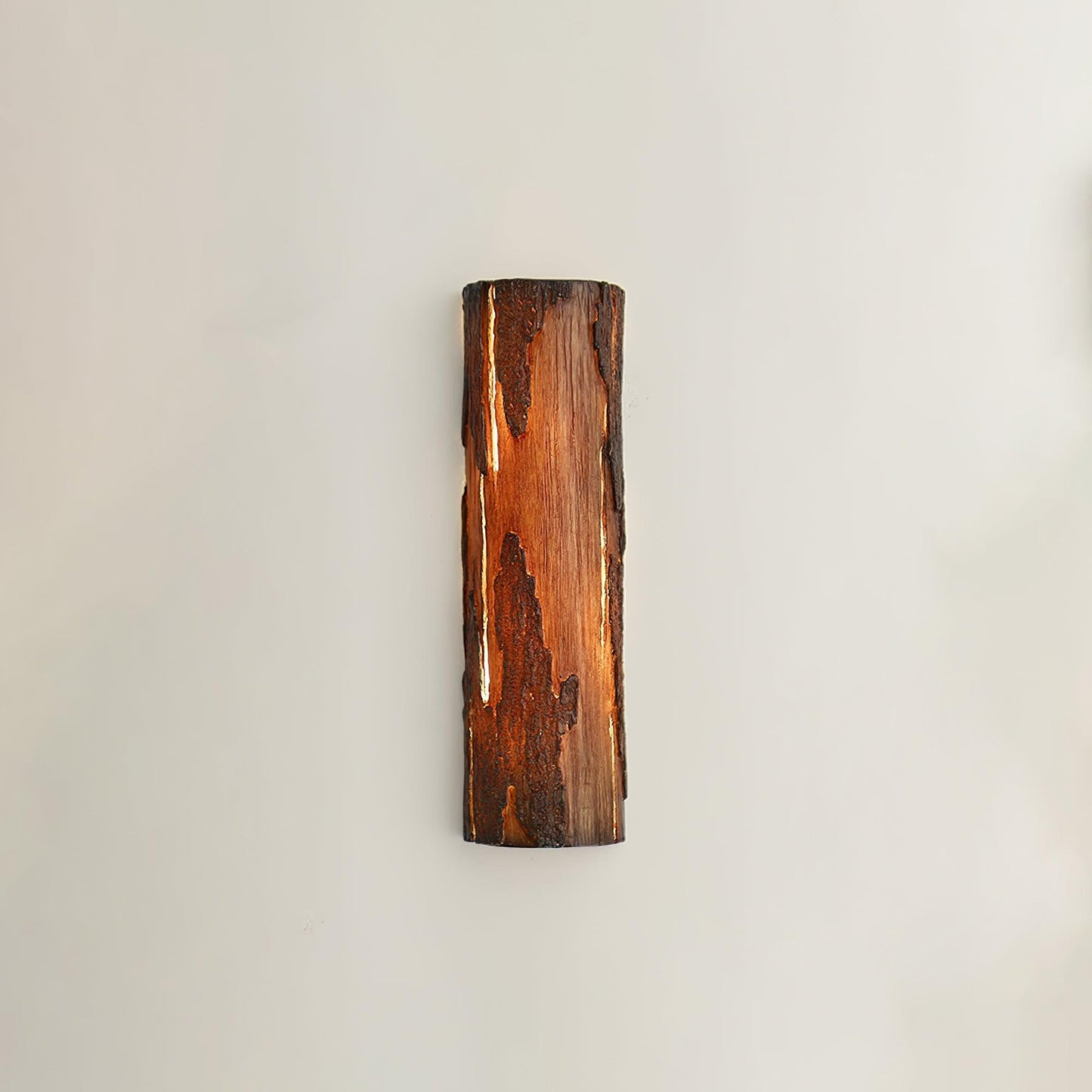 Broken Bark Wall Light | Iron, Metal, Resin | White, Bark color