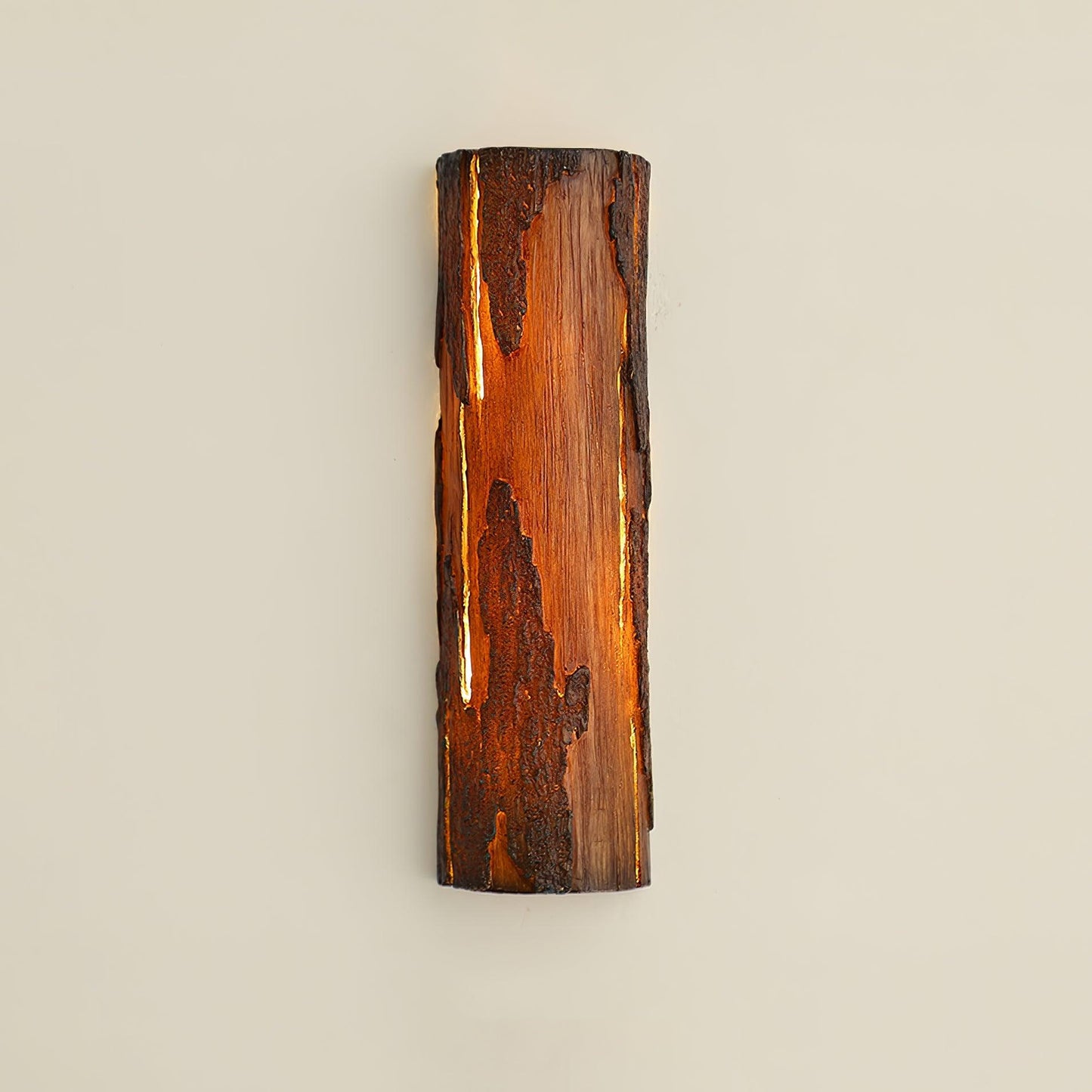 Broken Bark Wall Light | Iron, Metal, Resin | White, Bark color